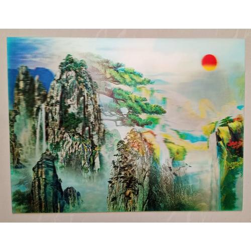 Jual Poster Gambar 3D / 3 Dimensi Pemandangan Tembok Besar Cina 30x40cm