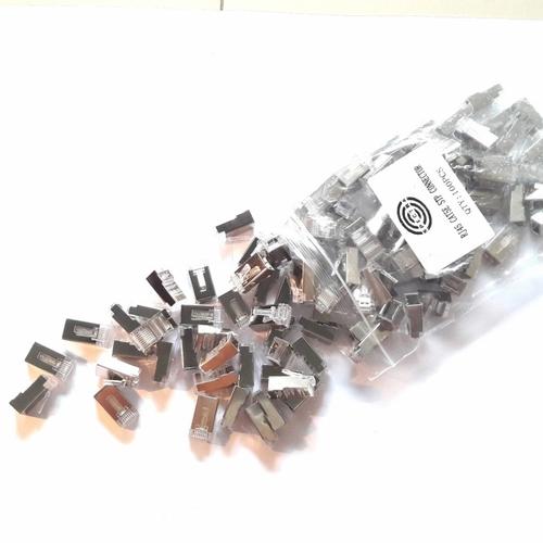 Jual Konektor RJ45 Cat 5e FTP STP METAL Spectra Plat Besi - 50pcs ...