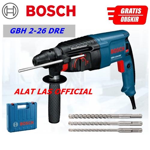 Jual Bosch Bor Beton GBH 2-26 DRE Hammer Rotary GBH2-26 DRE + 3 Drill ...