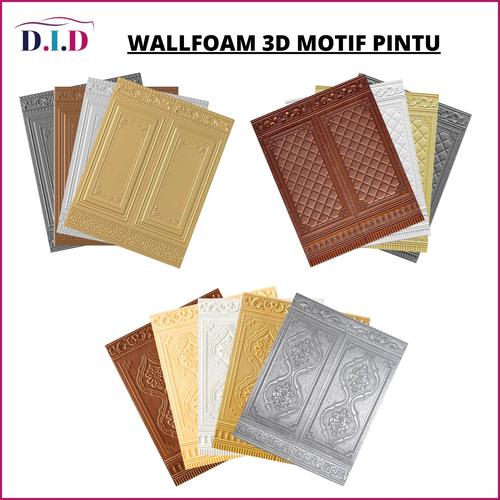 Jual WALLPAPER 3D FOAM PINTU / WALLFOAM 3D MOTIF PINTU JATI 70X90 CM ...