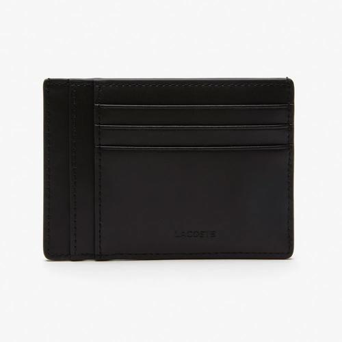 LACOSTE Men’s (Original) Chantaco Calfskin Leather Card Holder Black di  Symphonia Store Tokopedia