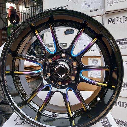 Jual velg lenso tds rainbow ring 18x9 6x139,7 ET 0 flow forming 4pcs ...