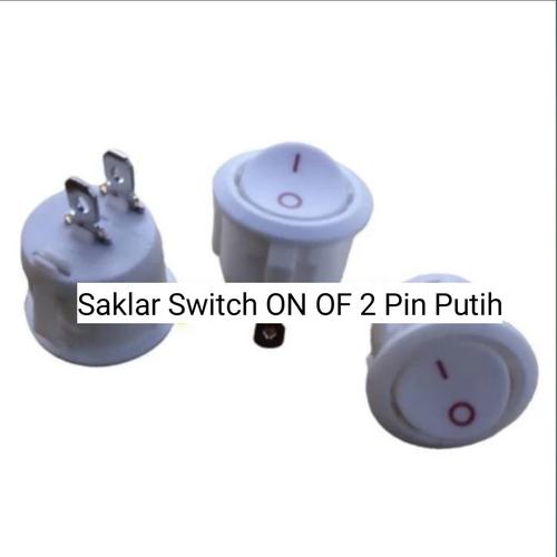 Jual Saklar Switch Bulat on off 2 Pin Putih - Jakarta Barat - Sumber ...