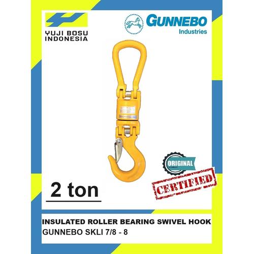 Jual SKLI 7/88 Insulated Roller Bearing Swivel Hook Cap. 2ton Gunnebo Sweden Kota Tangerang