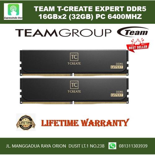 Jual RAM Team T-Create Expert Longdimm 16GBx2 (32GB) DDR5 PC 6400MHZ ...