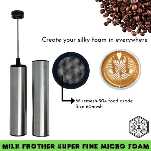 Promo JJ Milk Frother Portable Mixer Susu Super Fine Microfoam 1 PCS