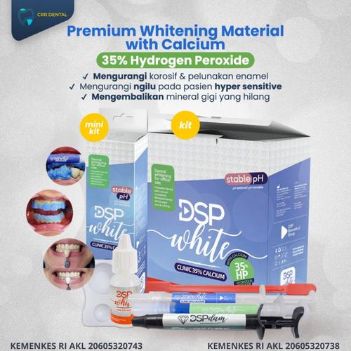 Jual DSP WHITE BLUE KIT 35 BLEACHING GIGI TANPA SINAR WHITENING MINI