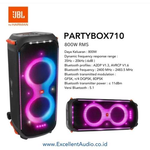 Speaker aktif jbl inch speaker portable Partybox 710 party box 710 di  Mitra Audio Jaya Tokopedia