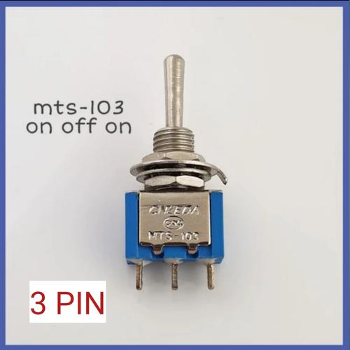 Jual Saklar Toogle 3 Pin On Off On Kecil Switch 3 Kaki MTS 103 ...