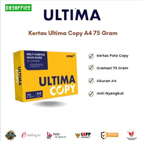 Jual Ultima Kertas Foto Copy A4 75 Gram – Anti Nyangkut - Jakarta Barat ...
