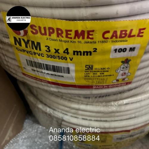 Jual Nym 3x4 supreme kabel power nym 3 x 4 potongan - Jakarta Pusat ...