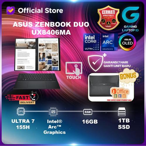 Promo ASUS Zenbook DUO UX8406MA Ultra 7 155H 16GB 1TB 14