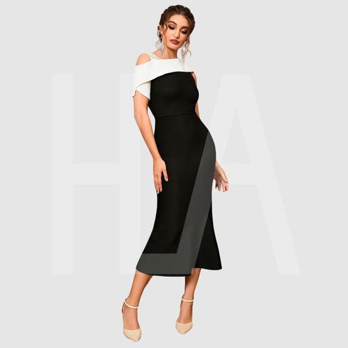 Getadme Elegant Chic Bodycon Mermaid Long Dresses for Women Spring Summer Vintage Print Evening Party Long Sleeves Female Clothing New