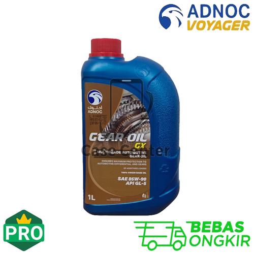 Jual ADNOC Gear Oil GX 85W90 1L API GL 5 Oli Gardan Mobil Pajero