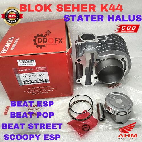 Jual BLOK SEHER KIT PISTON RING BEAT ESP, SCOOPY ESP VARIO 110 FI K44