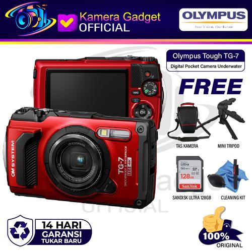 Promo Olympus Tough TG7 Digital Pocket Camera Underwater Waterproof