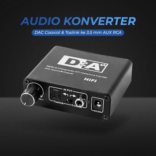 Promo Konverter DAC Coaxial Toslink to Aux Rca Converter