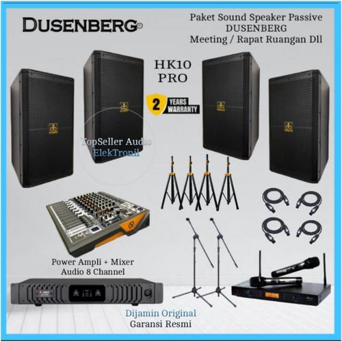 Jual Paket Sound System Speaker DUSENBERG 10 HK Pro Power Ampli Mixer 2