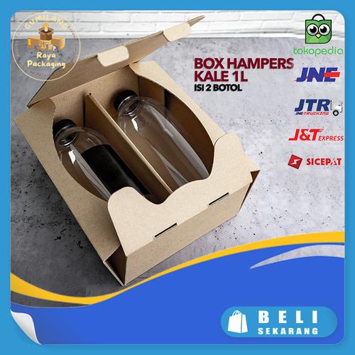 Jual Box Hampers Kemasan 1000ml Kardus Packaging Botol Kale 1 Liter Isi ...