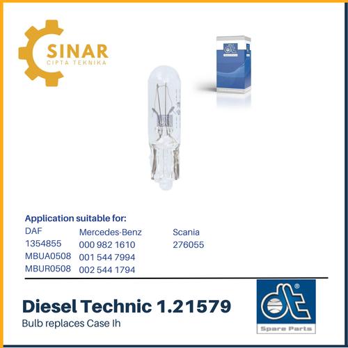 Jual DIESEL TECHNIC-1-21579 Bulb replaces Scania 0276055 - Jakarta ...