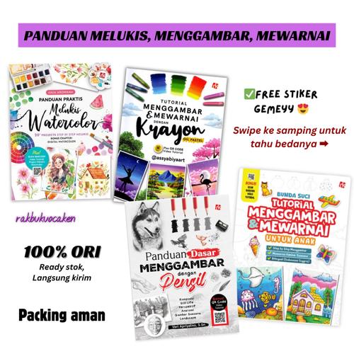 Jual Tutorial Menggambar Mewarnai dengan Crayon/Panduan Melukis ...