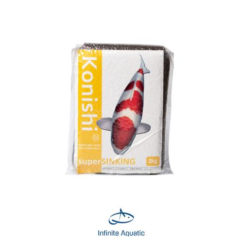 konishi super hi growth 2 kg pakan ikan impor sinking tenggelam size m 5mm