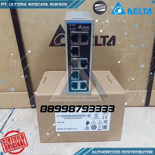 Jual DVS-008R00 Industrial Ethernet Switch Hub Switch Delta 8 Port ...
