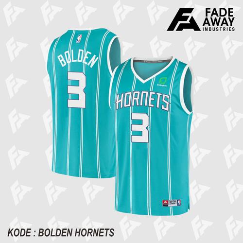Promo JERSEY BASLET NBA MARQUES BOLDEN #3 CHARLOTTE HORNETS BIRU TURKIS  Biru, M di Mevel Tokopedia