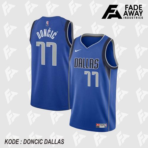 Promo JERSEY BASKET NBA LUCA DONCIC #77 DALLAS MAVERICKS BIRU
