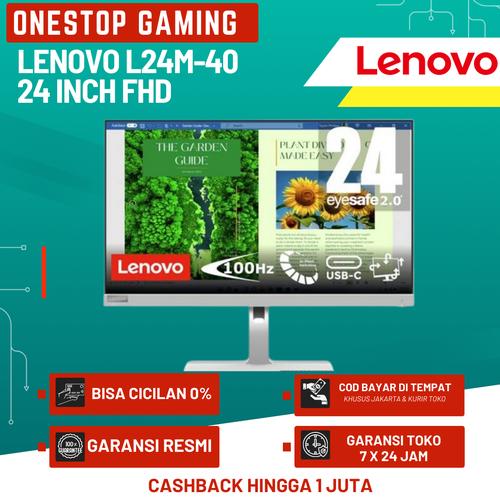 Promo Lenovo L24m40 Monitor 24" FHD IPS 4ms 100Hz AMD FreeSync Speaker