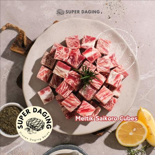 Promo Premium Saikoro Beef 250 gr Kab. Tangerang Super Daging