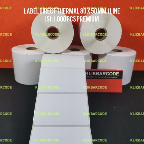 Jual sticker label direct thermal 80x50 80 x 50 80*50 mm | 8 x 5 cm ...