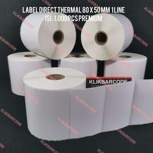 Jual PREMIUM LABEL BARCODE 80 X 50 (1 LINE) KERTAS STICKER LABEL DIRECT ...