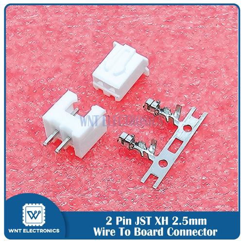Jual Connector Konektor Header 2 Pin 2P JST XH 2.5 mm Lurus Set - Kota ...