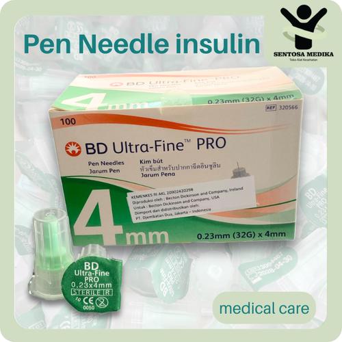 Jual bd needle ultrafine jarum insulin pen pro 32G 4mm Kota