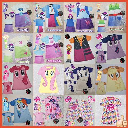 Promo Baju FULLPRINT Dress Kostum Anak Dewasa My Little Pony