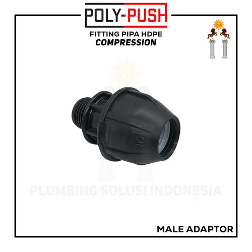 Thread Luar Jual Male Thread Adaptor / Drat Luar Fitting HDPE 25 mm x 1