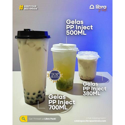 Gelas Inject Jual Gelas PP Inject + Tutup 25pcs Gelas Plastik Bening 380ml 500ml ...
