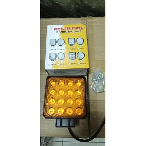 Jual Lampu Sorot EPISTAR Work Light Kuning 16 LED 48 Watt 12v 24v 30v ...