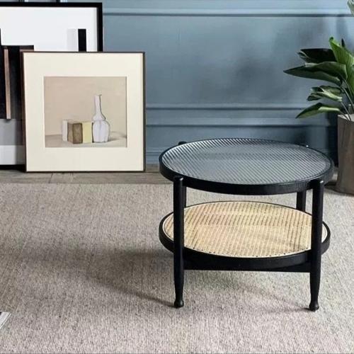 Side Table Rotan Jual Meja Samping Sofa Minimalis - Side Table Rotan Kayu Jati - Kab ...