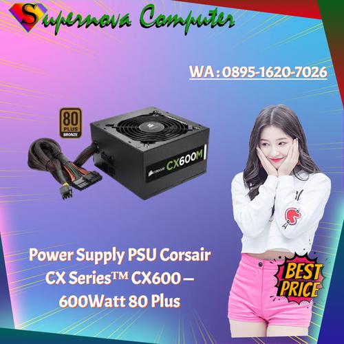 Alimentation PC Corsair CX600 - 600W - Modèle 75-001668 - Testée Et Fonctionnelle
