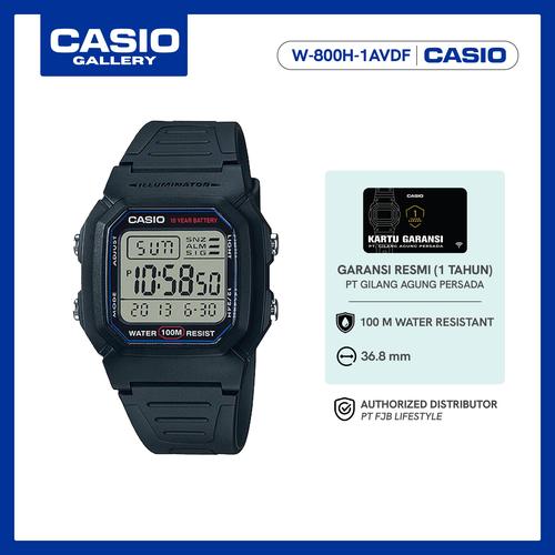 Jam Tangan Casio Digital Casio W800h Manual Casio W-800H-1BVDF Jam