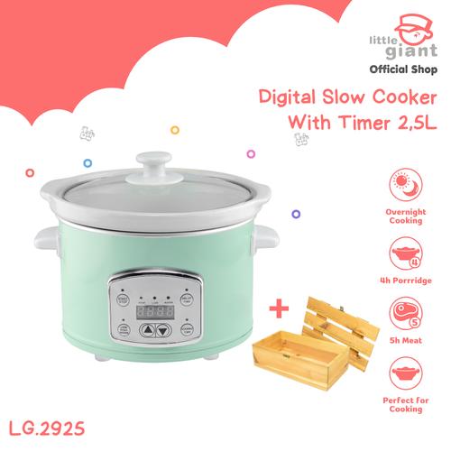 Promo Little Giant Digital Slow Cooker With Timer 2,5L (INCLUDE PALET