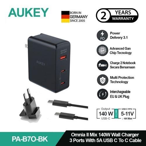 Gan Aukey Omnia Duo 100w Aukey Omnia 100w Pd Charger Aukey Charger