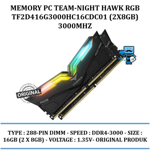 Delta Rgb Nighthawk Rgb Ram Tf2d416g3000hc16cdc01 Team Group T