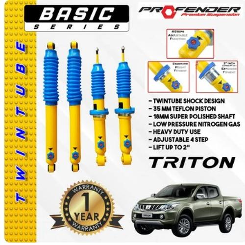 Jual Suspensi Shockbecker PROFENDER 4STEP twintube Mitsubishi Triton 14 ...