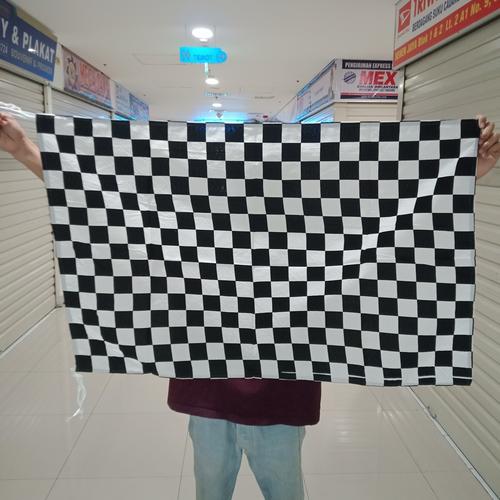 Jual Bendera start Bendera finish Bendera catur ukuran 60x90cm ...
