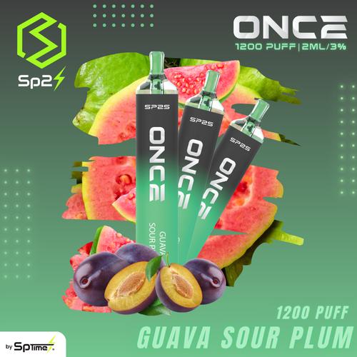 Jual SP2S ONCE 1200 PUFF DISPOSABLE GUAVA SOUR PLUM Jakarta Selatan