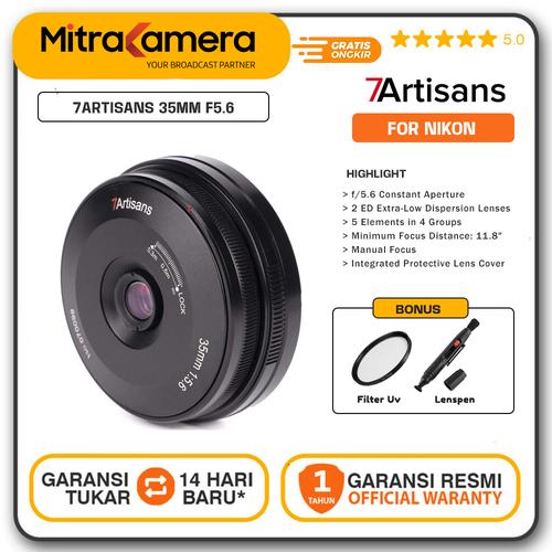 Promo 7artisans 35mm Nikon Z Cicil 0% 3x Kota Administrasi