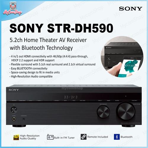 SONY STR-DH590 4K HDR AVレシーバー 5.2ch 4K AV Receiver with Bluetooth® connectivity | STR